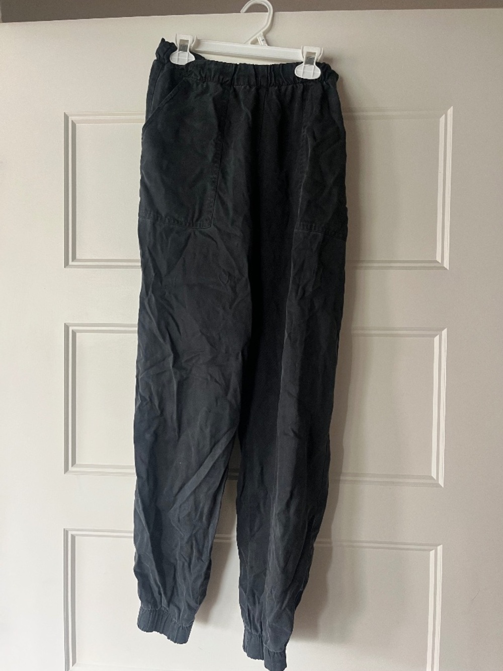 Black Reformation Linen Jogger Pants
